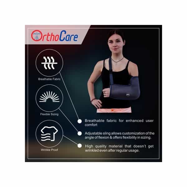 Bpl Orthocare Arm Sling Grey - M - 1Pc