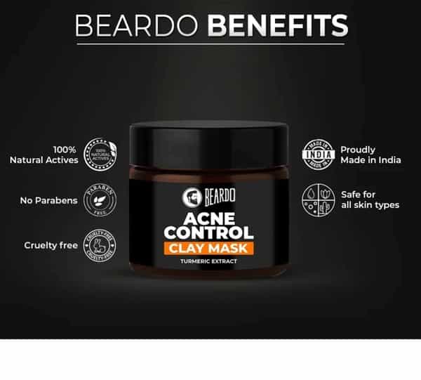 Beardo Acne Control Clay Mask - 50 Gm