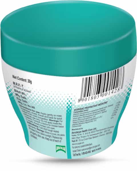 Amrutanjan Relief  Cough & Cold Rub  Bottle Of 30 G