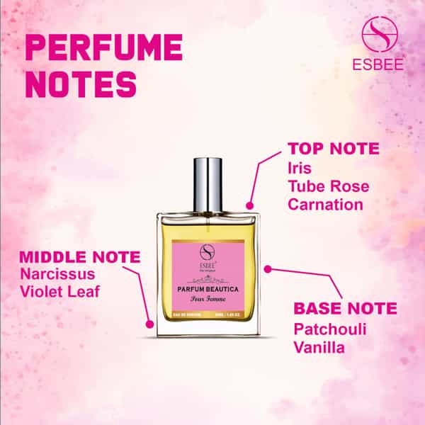 Esbee The Original Parfum Beautica | Women | Long-Lasting Luxury Perfume | 50Ml