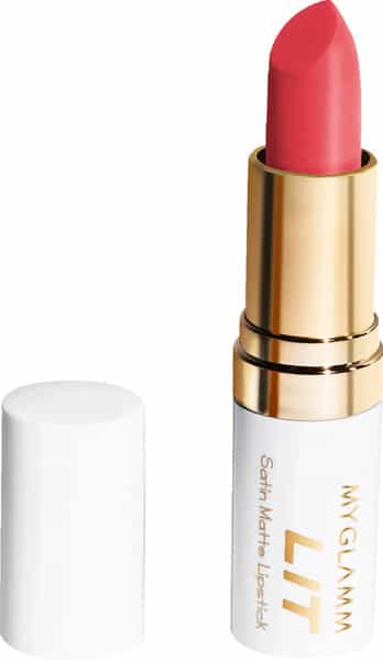 Myglamm Lit Satin Matte Lipstick-Kissing Booth