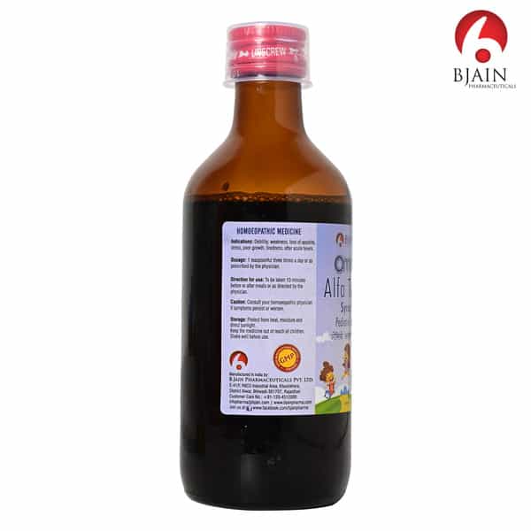 Bjain Omeo Alfa Tonic Syrup (Pediatric) | Supports Growth & General Weakness - 200Ml