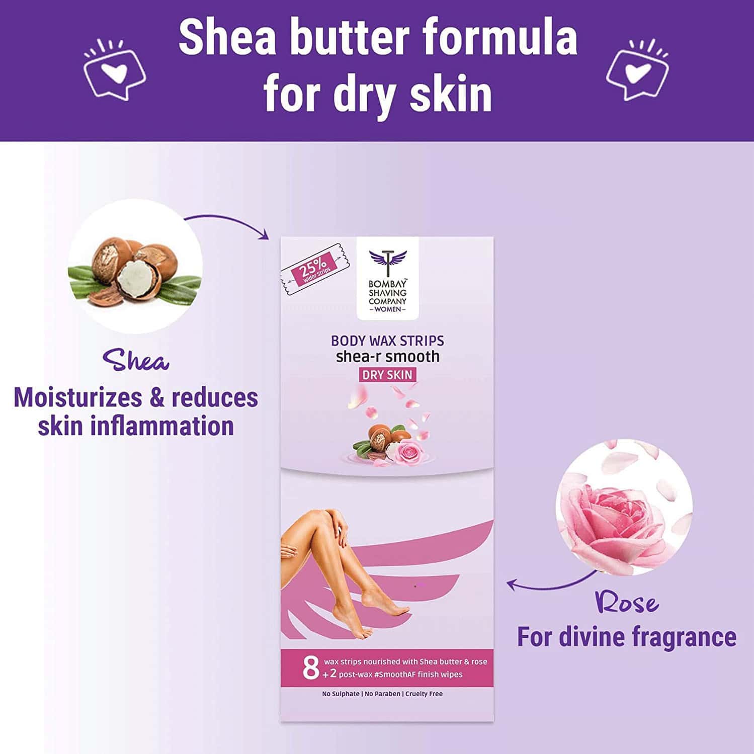 Buy BSC WOMEN FULL BODY WAX STRIPS FOR DRY SKIN (PACK OF 3) Online