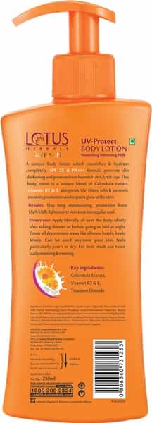 Lotus Herbals Safe Sun Uv-Protect Body Lotion Spf 25 250 Ml