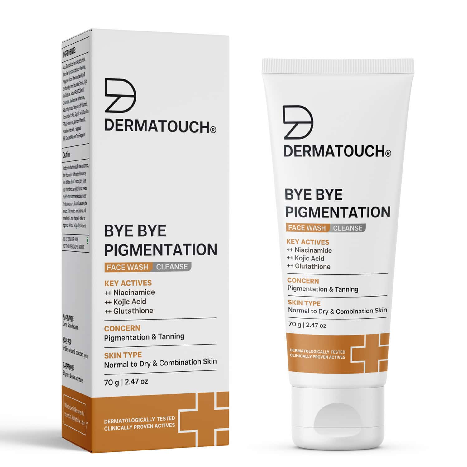 Dermatouch Bye Bye Pigmentation Face Wash - 70g