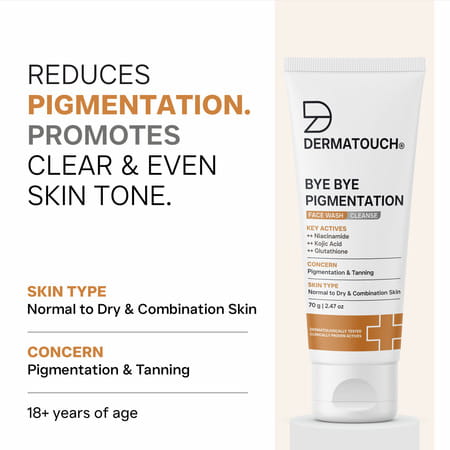 Dermatouch Bye Bye Pigmentation Face Wash - 70g