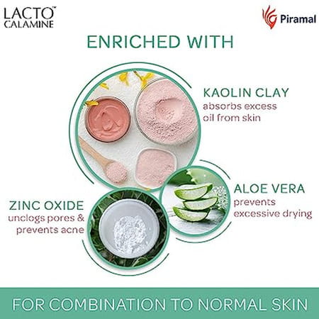 Lacto Calamine Face Lotion For Oil Balance - Combination To Normal Skin - 60 Ml