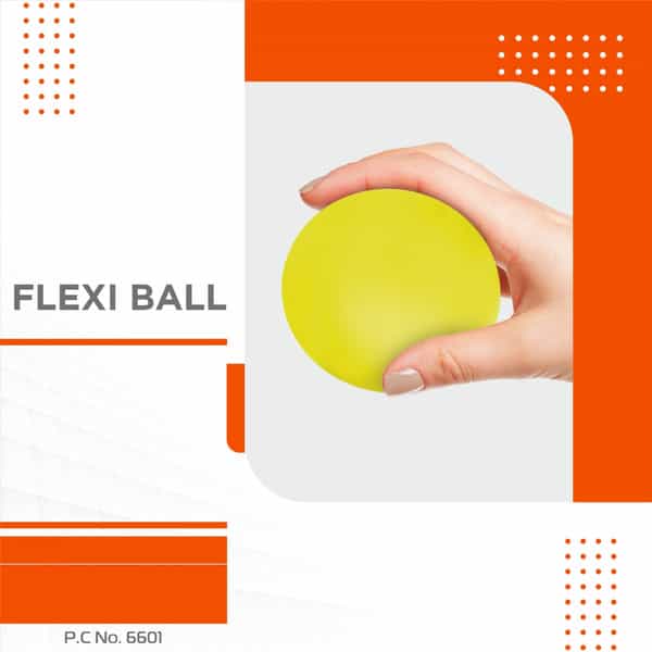 Vissco Flexiball|Stress Reliever|Ideal To Exercise Muscles Of The Finger -Soft Resistance (Yellow)