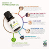 Anveya Peppermint Essential Oil 100% Natural 15Ml