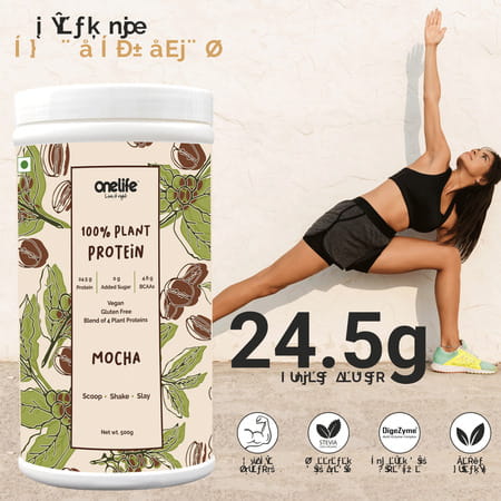 Onelife 100% Plant Protein- Mocha 500gm
