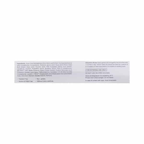 Vaniza Gold Advanced Gel For Scars Caused By Acne 15G