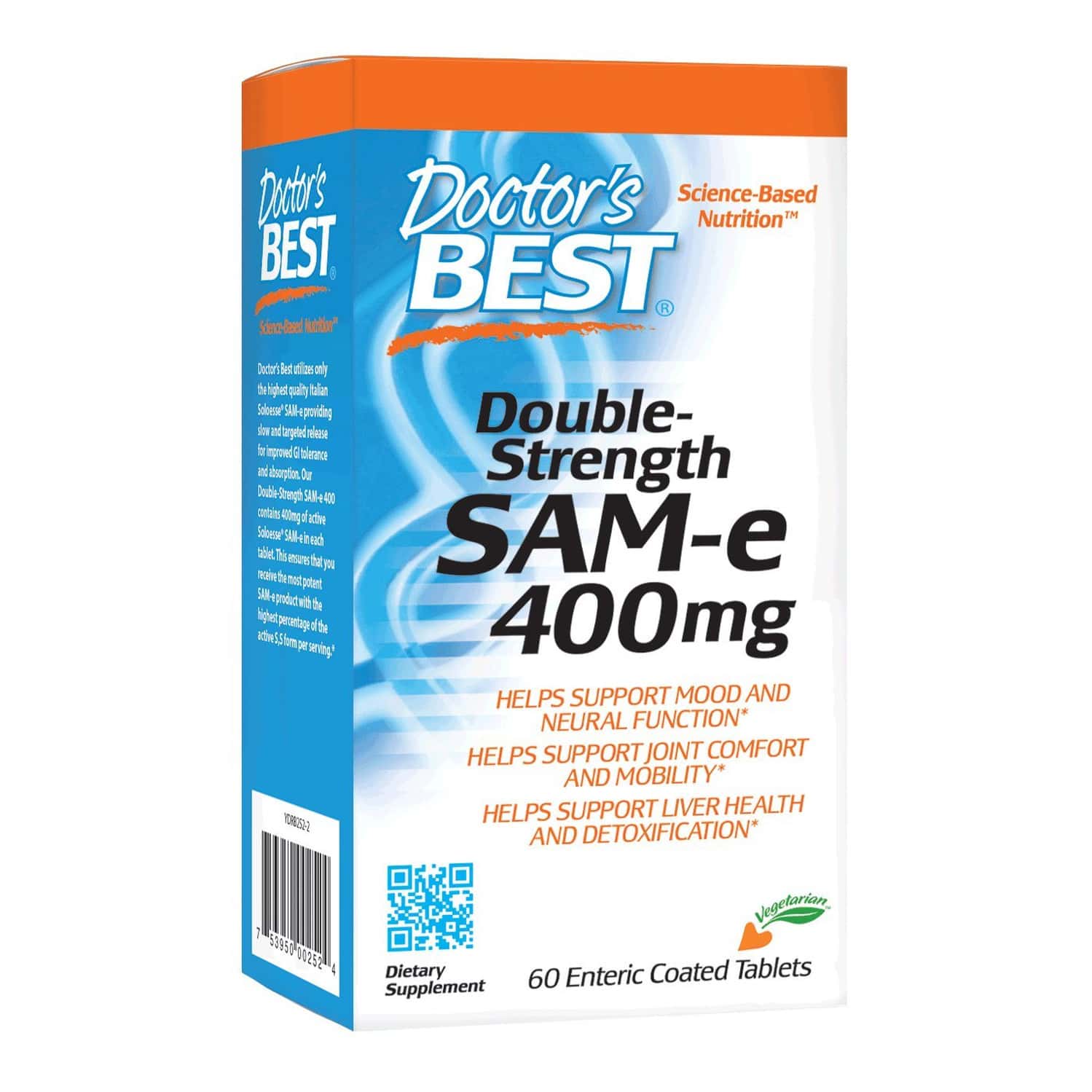 Doctor's Best Sam-e 400 Mg Tablets | 60 Count
