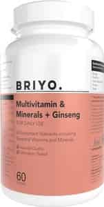 Briyo Supplements- Daily Multivitamins & Minerals + Ginseng - 1x(60 Softgels)