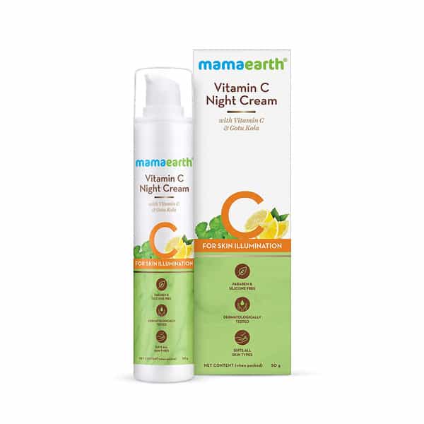 Mamaearth Vitamin C Night Cream Vitamin C And Gotu Kola - 50Gm