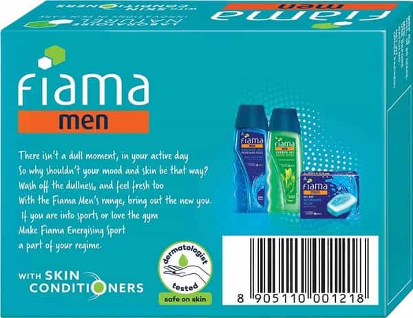 Fiama Gel Bathing Soap - Men Energizing Sport- 125 Gm