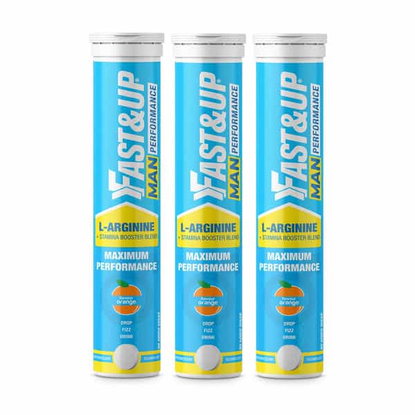 Fast&Up Man Performance - 1500Mg - 60 Effervescent Tablets | Orange Flavor