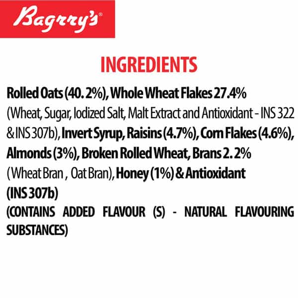 Bagrrys Crunchy Muesli Crunchy Oat Clusters With Almondsraisins & Honey 1000G