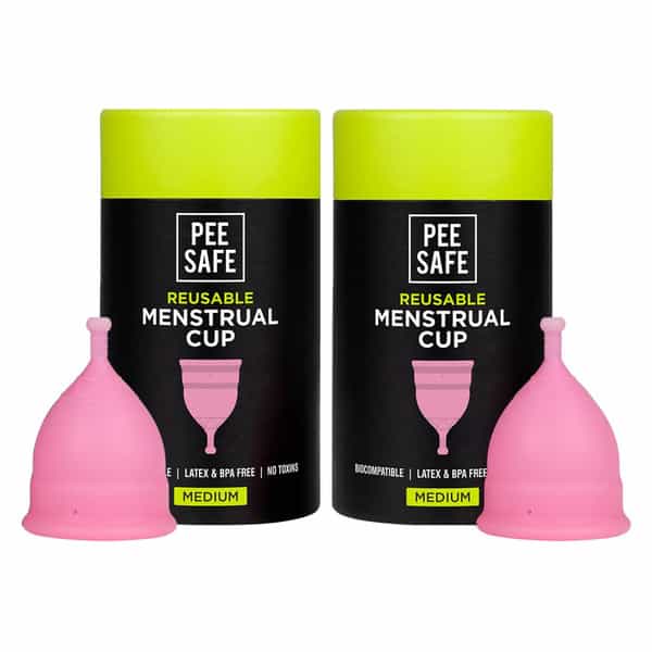 Pee Safe Small Reusable Menstrual Cup (Pack Of 2)