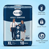 Kare In Premium Adult Diapers Xl Waist 127-165 Cm ( 50-65 ) Tape Style Wetness Indicator 10 No'S