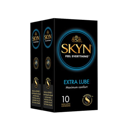 Skyn Extra Lube Premium Condoms Pack Of 20 (10x2 Packs)