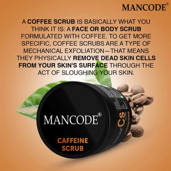 Mancode Caffeine Scrub 100Gm