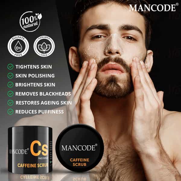 Mancode Caffeine Scrub 100Gm