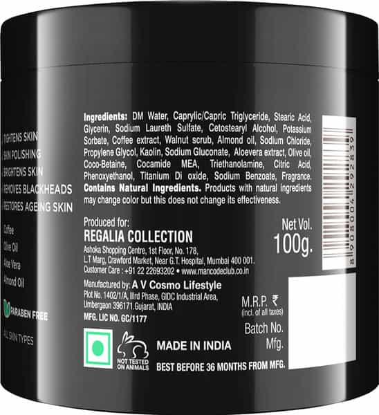Mancode Caffeine Scrub 100Gm