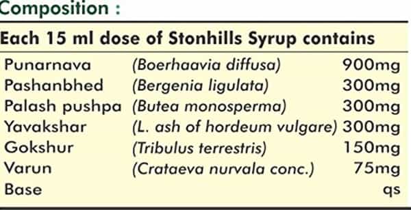 Herbal Hills Stonhills Syrup 500Ml Shots For Kidney Health - Herbal Tonic To Support Kidney Stone