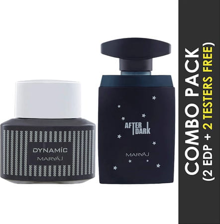 Maryaj Dynamic For Him Edp 100 Ml & After Dark Pour Homme Edp 100ml Pack Of 2
