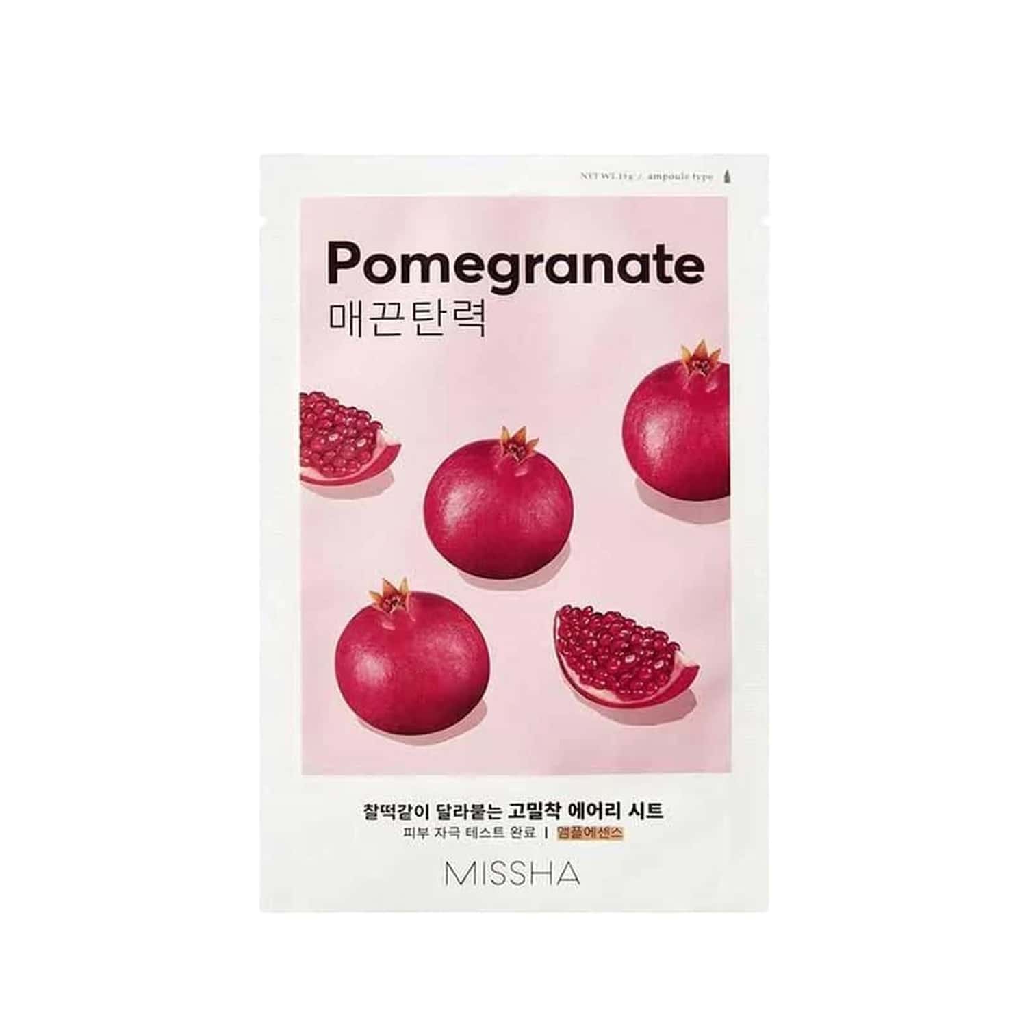Missha Airy Fit Sheet Mask [Pomegranate] - Pack Of 5