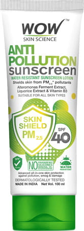 Wow Skin Science Anti Pollution Sunscreen Lotion - 100 Ml Tube