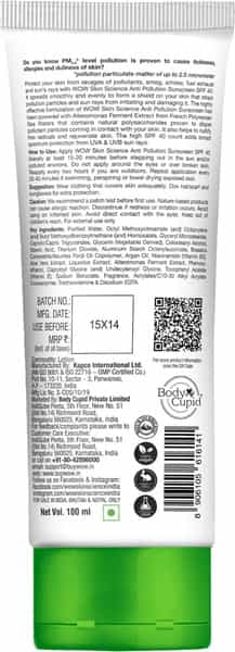 Wow Skin Science Anti Pollution Sunscreen Lotion - 100 Ml Tube