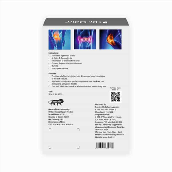 Dr. Odin Kc-01 Knee Cap With 4-Way Stretch Technology - Knee Support For Pain Relief (S)