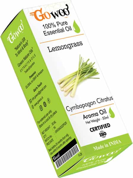 Go Woo 100% Virgin Lemongrass Essential Oil 50 Ml