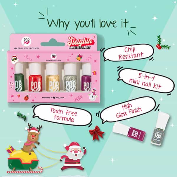 Myglamm Popxo Makeup Mini Nail Kit Sleighin