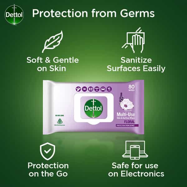 Dettol Back To School Kit (Clinical Strength Sanitizer Disinfectant Wipes & Disinfection Spray)