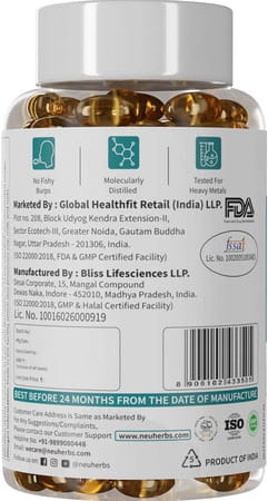Neuherbs Mini Deep Sea Fish Oil 60 Softgel