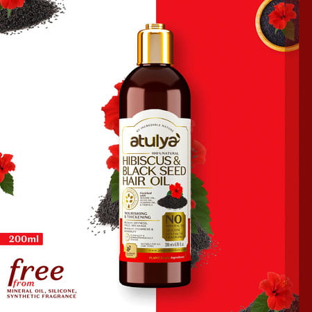 Atulya Hibiscus & Black Seed Hair Oil 200 Ml
