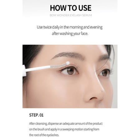 B.O.M Wonder Eyelash Serum - Nourishing Formula - Curled Eyelashes - 8ml