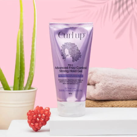 Curl Up Advanced Frizz Control Strong Hold Hair Gel | For Frizzy Wavy & Curly Hair - 150 Gm