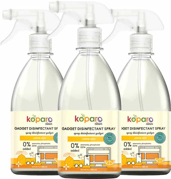 Koparo Gadget Disinfectant Cleaner - Lemon Zest - Natural & Non Toxic - Eco-Friendly - 500 Ml X 3