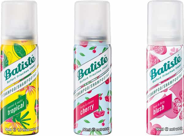 Batiste Value Kit Floral&Flirty Blush Fuity&Cheeky Cherry Coconut&Exotic Tropical Dry Shampoo-150Ml