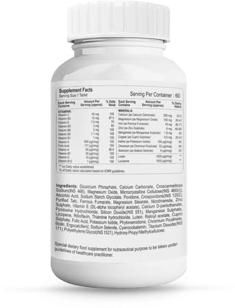 Healthvit Cenvitan Women With 24 Nutrients (Vitamins And Minerals) - 60 Tablets