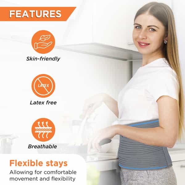 Vissco Lumbocare (Lumbo Sacral Belt) |Provides Support To The Lower Back - Large(Grey)