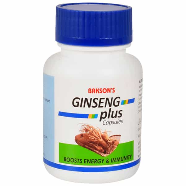 Baksons Ginseng Plus Bottle Of 30 Capsules