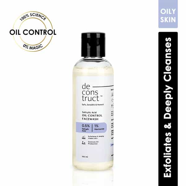 Deconstruct Salicylic Acid Oil Control Facewash- 0.5% Salicylic Acid + 1% Niacimide (100Ml)