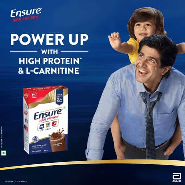 Ensure High Protein Nutrition For Active Adults (Chocolate Flavour) 400G