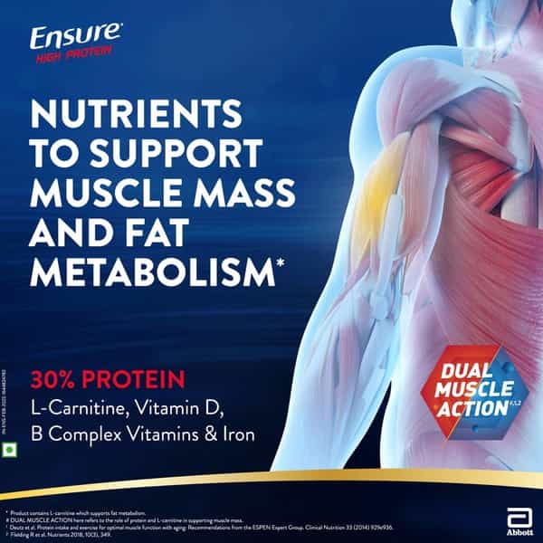 Ensure High Protein Nutrition For Active Adults (Chocolate Flavour) 400G
