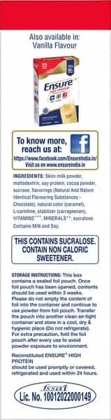 Ensure High Protein Nutrition For Active Adults (Chocolate Flavour) 400G