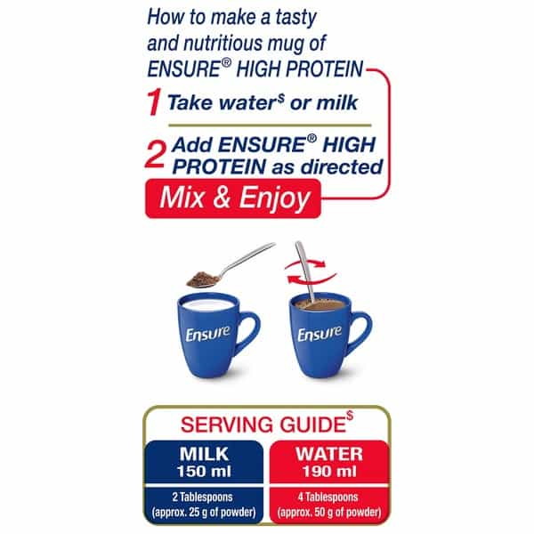 Ensure High Protein Nutrition For Active Adults (Chocolate Flavour) 400G